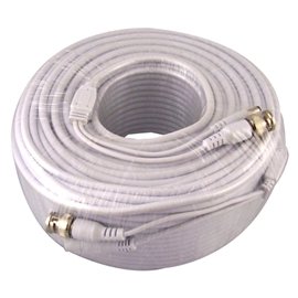 VONNIC Cable CB200W 200ft CCTV Siamese Cable w/Power Connectors White Retail