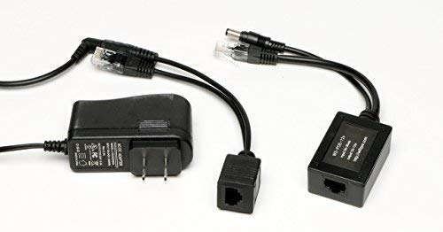 Passive PoE 12 volt power extension for Foscam or any 12 volt camera, via Power over Ethernet, up to 328 ft. [WS-PoE-12v-kit]