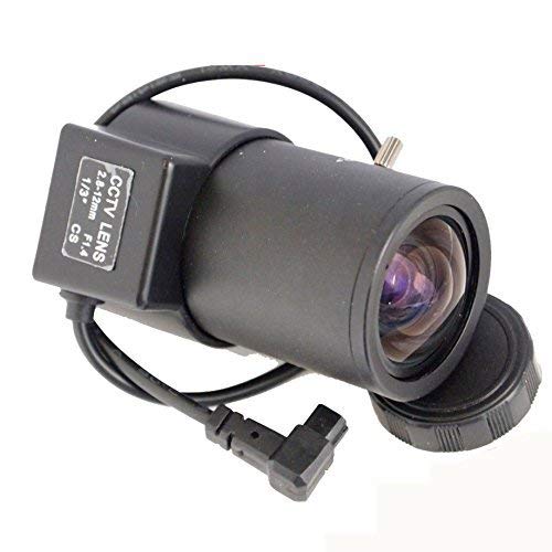 Vanxse 2.8-12mm 1/3 Auto-iris Varifocal Lens Cs-mount Dc Drive for Cctv Security Camera 1/3 Inch F1.4