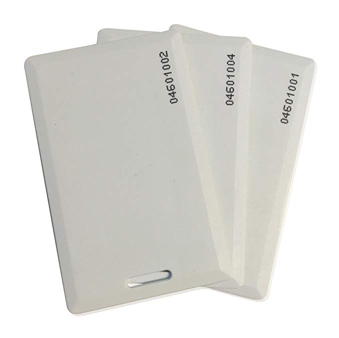 100 pcs 26 Bit Proximity Clamshell Weigand Prox Swipe Cards Compatable with ISOProx 1386 1326 H10301 format readers and systems. Works with the vast majority of access control systems