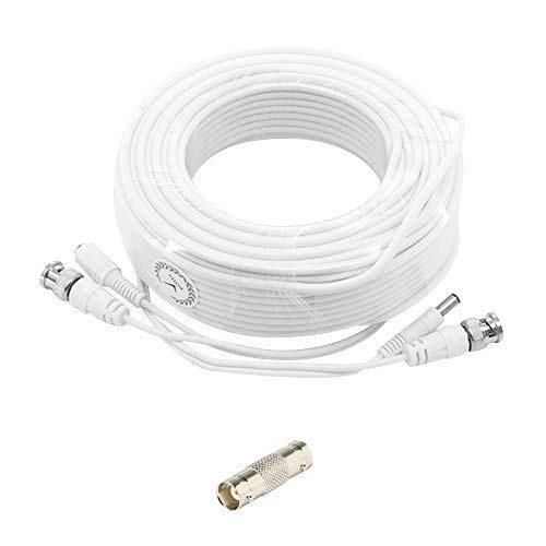 60 Foot Premium Security Camera Cable for Samsung SDH-B3040 with Free Extension Coupler