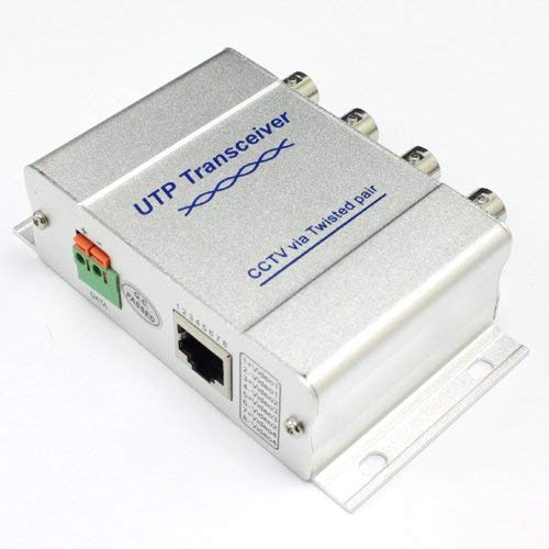 4ch Passive UTP Video Balun. Simultaneously Transmit Four Channels of Video Signal Through Cat5 Twisted Pair Cable. Easy Installation, and Support Most Video Device.