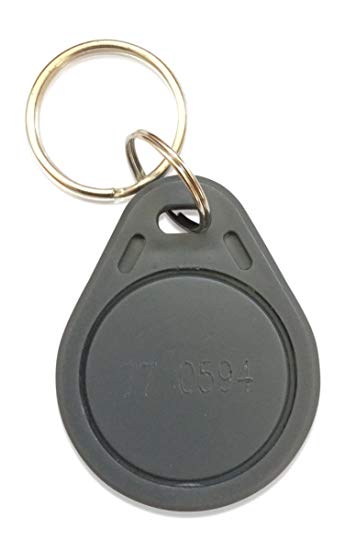 25 Thin 26 Bit Proximity Key Fobs Weigand Prox Keyfobs Compatable with ISOProx 1386 1326 H10301 format readers. Works with the vast majority of access control systems