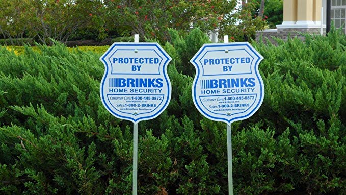 No Post 2 Authentic Reflective Home Security Signs and 8 Refective Stickers