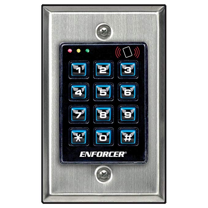 Seco-Larm Enforcer Access Control Keypad with Proximity Reader, Backlit (SK-1131-SPQ)