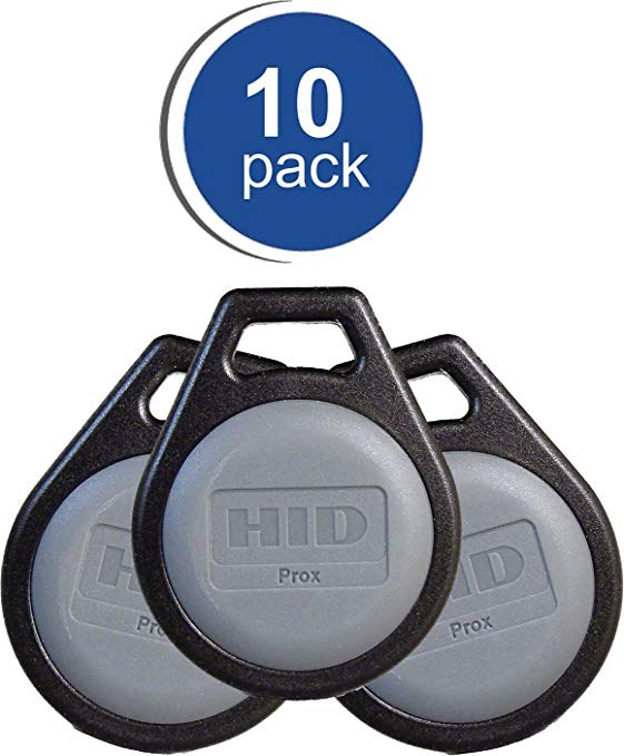 Genuine HID ProxKey III 1346LNSMN Proximity Key Fob for Access Control. Standard 26Bit (H10301) Format. 10 Fobs / Genuine HID (10Pack, Genuine HID