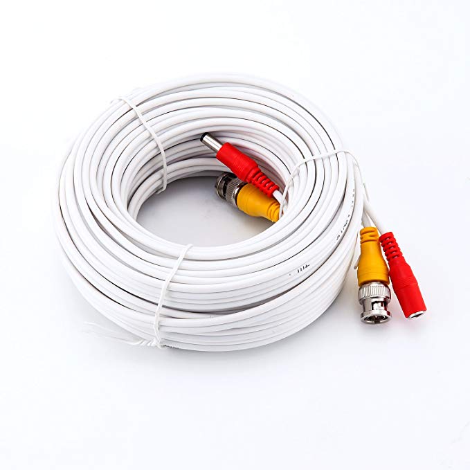 NEW Hosecurity CCTV cable 50ft all in one RG59 Siamese Coaxial Cable for 1080P /720P, TVI, CVI, AHD HD-SDI CCTV Camera installation