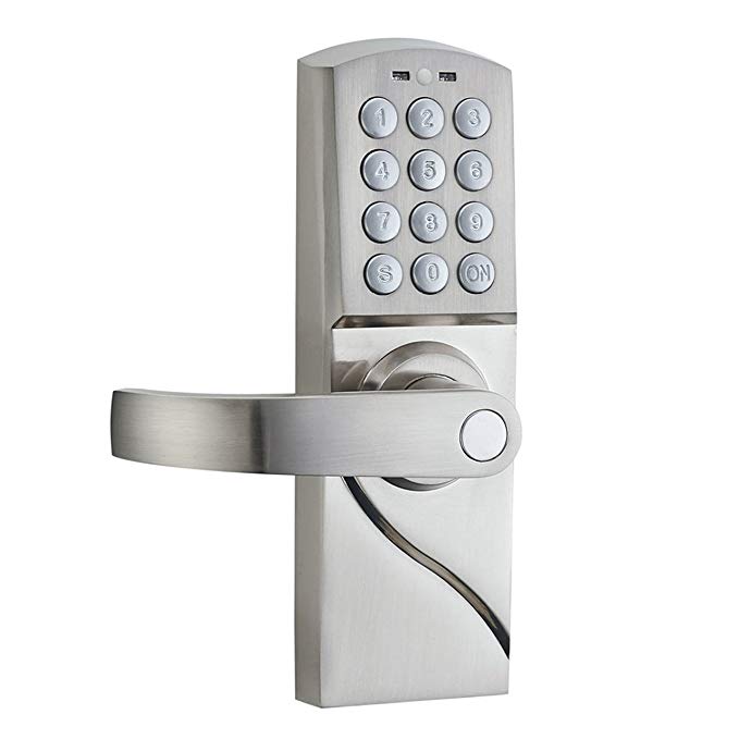 PS4002L Electronic Cylinder Door Lock with Keypad Access - Left Hand Swing Doors