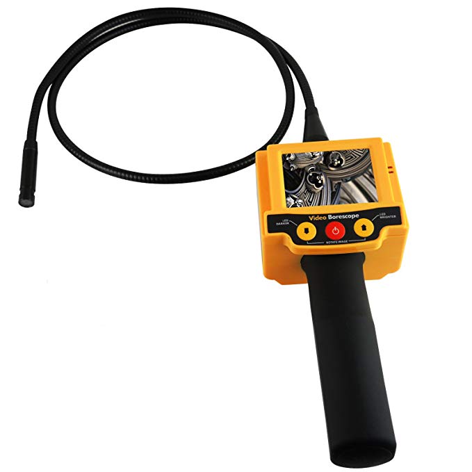 Industrial 2.4 Inch TFT LCD Video Borescope Car Pipe Inspection 10mm Camera Endoscope