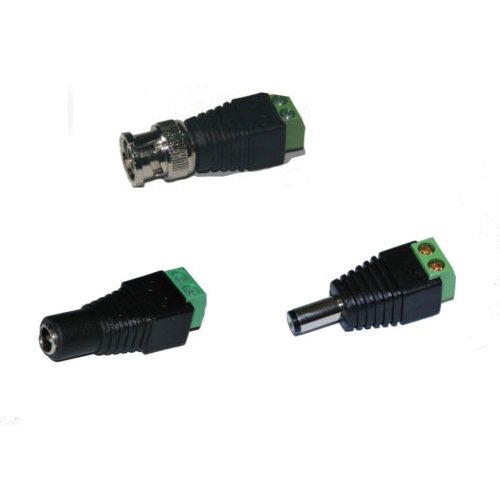 10 Pairs CAT5 TO BNC Passive Video and Power Balun Transceiver