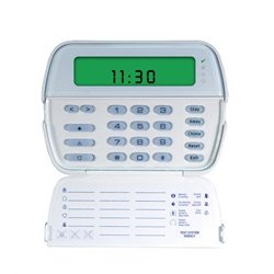 TYCO RFK5501ENG 64 zone picture icon LCD keypad with English function keys and built-in 433MHz wireless receiver.