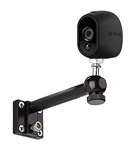 Aluminum Wall Mount Holder Stand Bracket with Tripod Ball Head for NetGear Arlo,Arlo pro,Arlo go Security Cameras