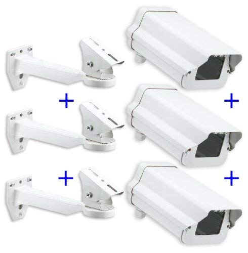 (3-Pack)of 11 Inch Security Camera Housing Enclosures & 10