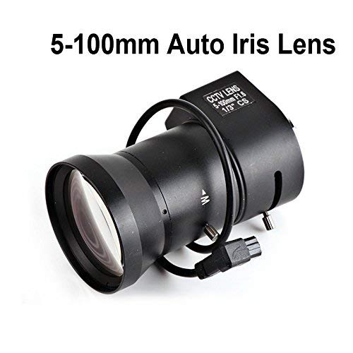 CCTV video camera lens, varifocal, 5-100MM, auto-iris DC