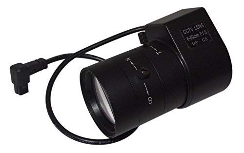 Evertech Varifocal 6-60mm Auto Iris Lens F1.6 for Professional Cctv Security Cameras