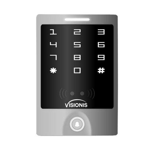 Visionis VIS-3000 Access Control Outdoor Weatherproof Metal Housing Anti Vandal And Anti Rust Digital Touch Keypad And Reader Standalone No Software 125khz EM Cards Compatible With Doorbell