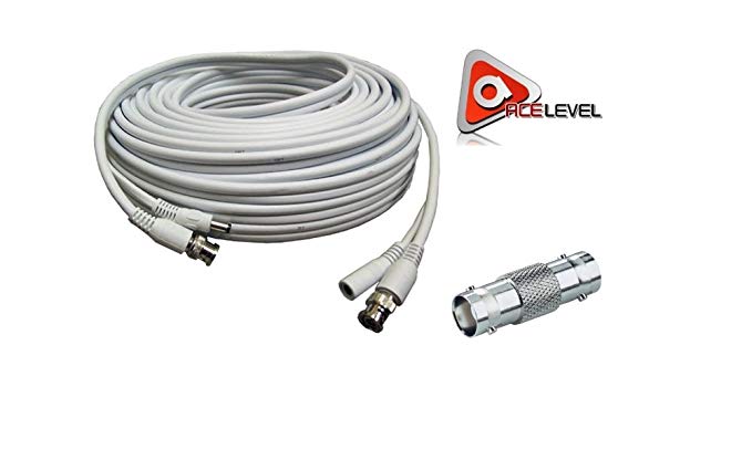 ACELEVEL RG59 PREMIUM UL LISTED 100FT CABLE FOR SDI SWANN SYSTEMS WHITE COLOR