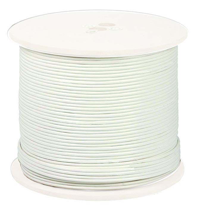 Night Owl, LLC CAB-RG59W-1000VP 1000-Feet 18 AWG Shielded RG-59 CCTV Cable with Video (White)